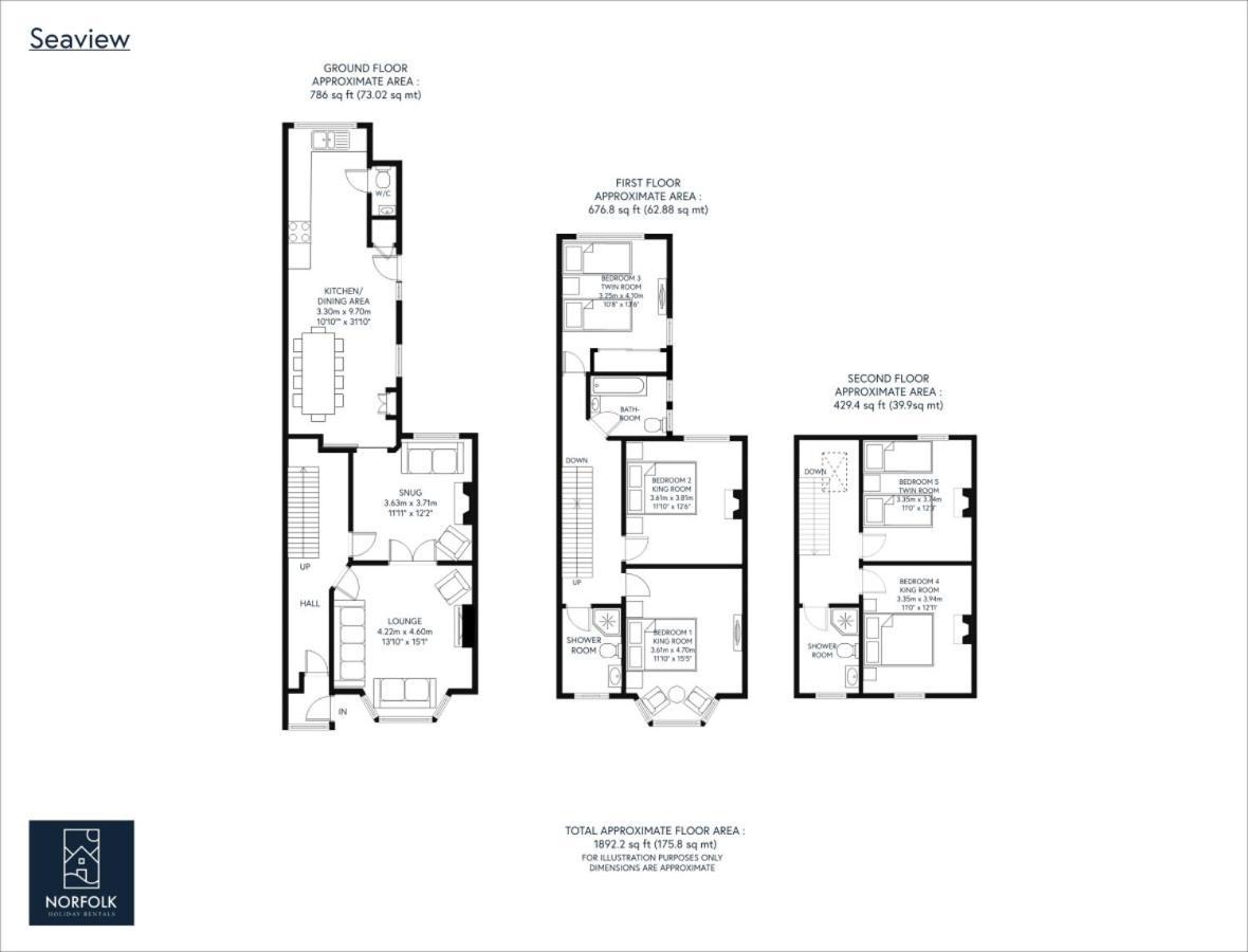 Villa Seaview At No.5 Mundesley Exterior foto